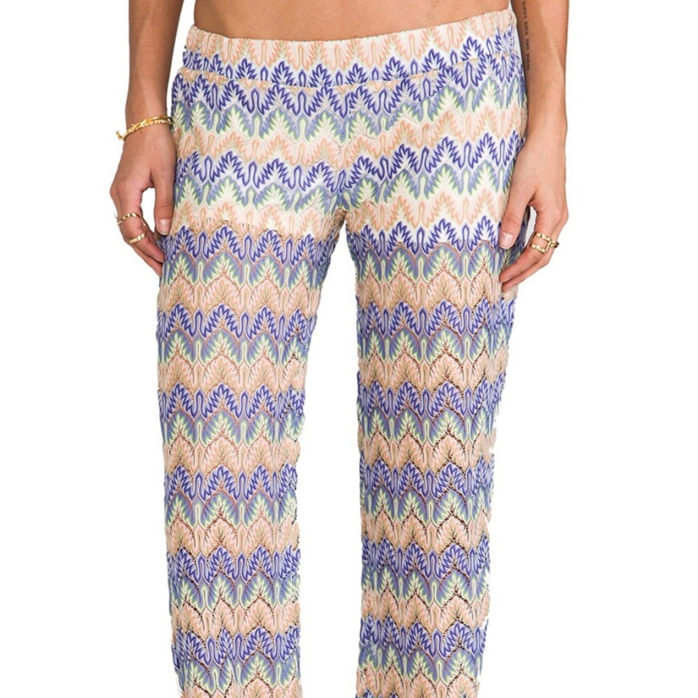 L*Space Low‎ Rise Y2K Sun Chaser Beach Cover Up Pants.